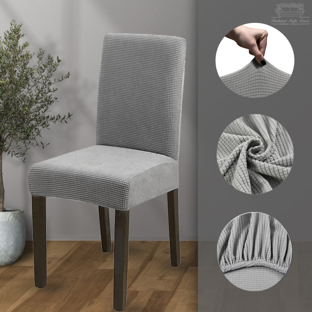 کاور صندلی با پارچه مربعی