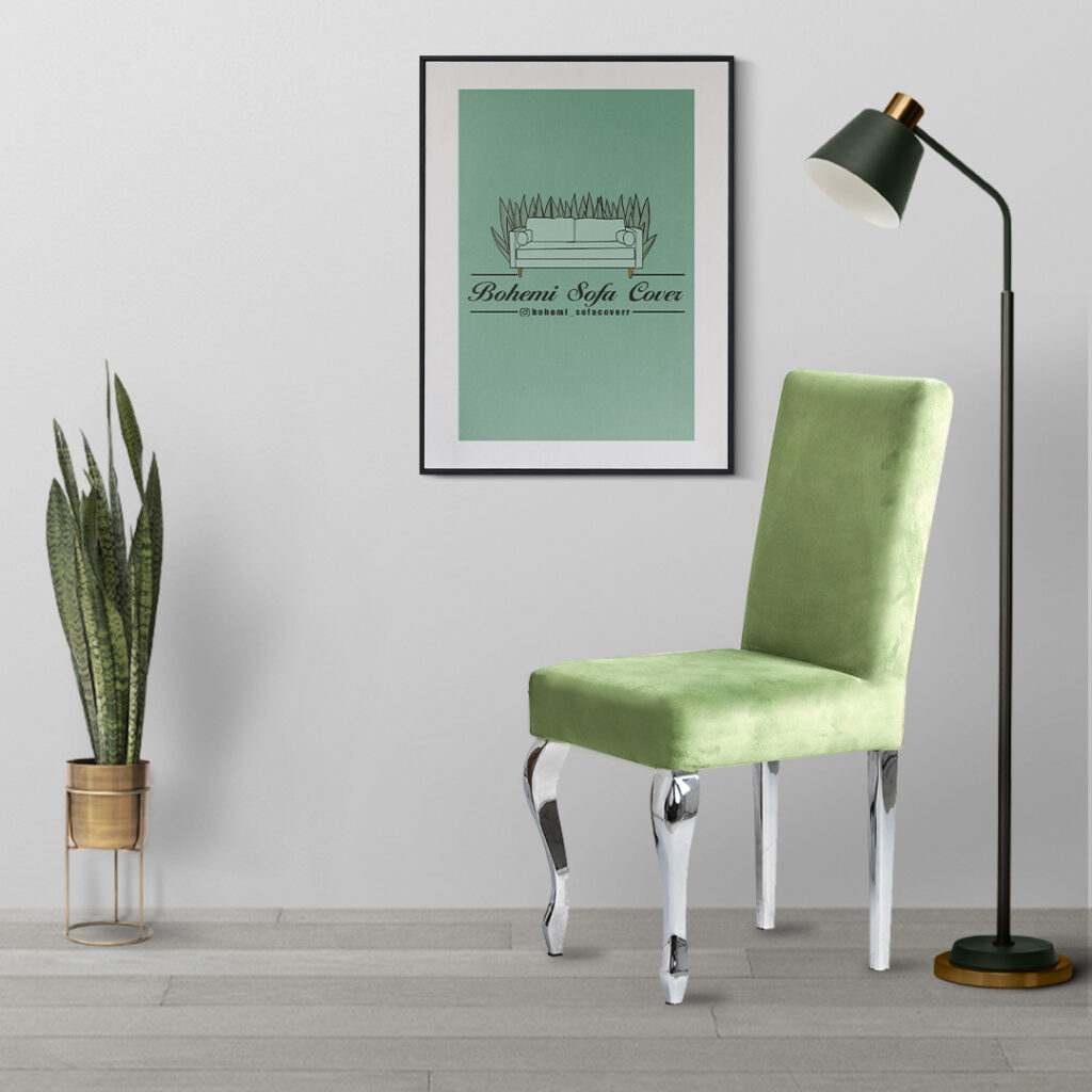 کاور صندلی با پارچه مخمل